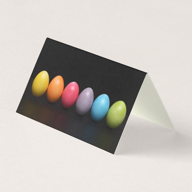 Colourful Easter Eggs Pack of 25 Mini Cards (Front)