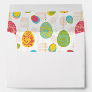 Colourful Easter Eggs Pattern Envelopes