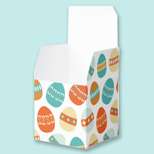 Colourful Easter Eggs Pattern Mid Century Modern Favor Box