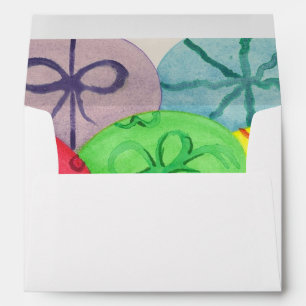 Colourful Easter Eggs Printed Inside Envelopes