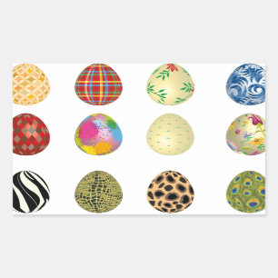 colourful easter eggs sticker