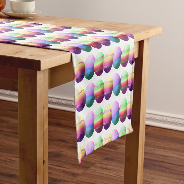Colourful Easter Eggs Table Runner (In Situ)