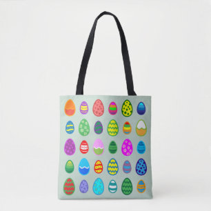Colourful Easter Eggs Tote Bag
