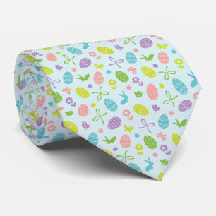 Colourful Easter Spring Pattern   Necktie