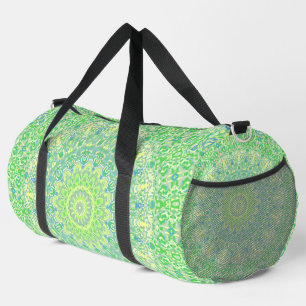 Colourful Eclectic Groovy Hippie Boho Funky Mandal Duffle Bag