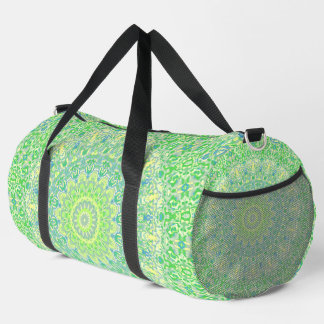 Colourful Eclectic Groovy Hippie Boho Funky Mandal Duffle Bag