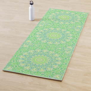 Colourful Eclectic Groovy Hippie Boho Funky Mandal Yoga Mat