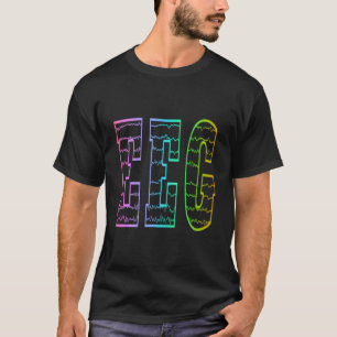 Colourful Eeg Neurodiagnostic Tech Eeg Tech T-Shirt