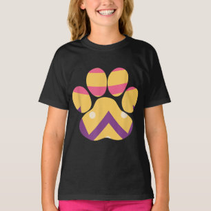 Colourful Egg Easter Paw Funny Dog Cat Lovers Gift T-Shirt