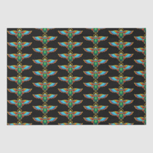 Colourful Egyptian Scarab Tissue Paper