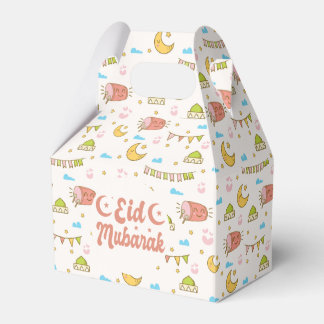 Colourful Eid Mubarak Eid Goodie Favour Box