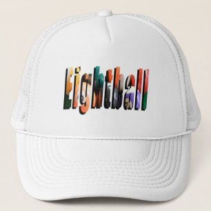 Colourful Eightball Dimensional Logo, Trucker Hat