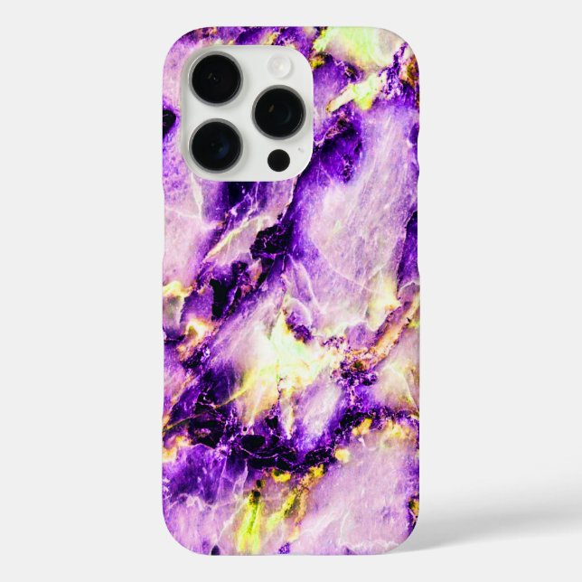 Colourful Elegant Marble Purple Pink and Gold Case-Mate iPhone Case (Back)