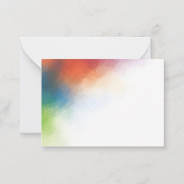 Colourful Elegant Modern Abstract Art Work Blank Card (Front)