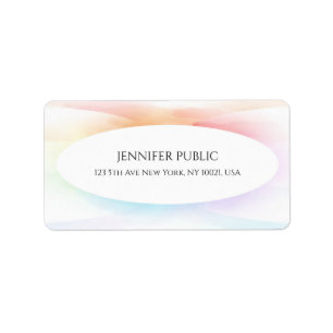 Colourful Elegant Professional Modern Simple Label