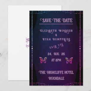 Colourful Elegant Rainbow Wedding Invitation 