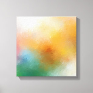 Colourful Elegant Trendy Modern Abstract Art Work Canvas Print