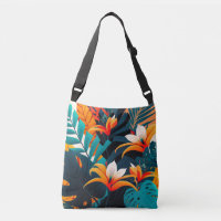 Colourful Elegant Tropical Leaves and Flowers |
