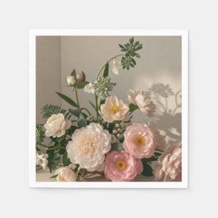 Colourful Elegant vintage-inspired flowers  Napkin