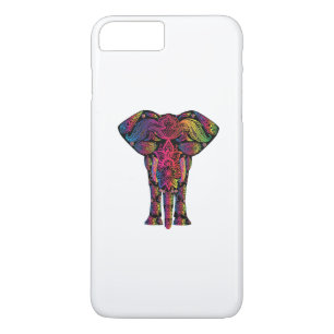 Colourful elephant cartoon iPhone 8 plus/7 plus case