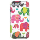 Colourful elephant kids pattern iPhone 6 case