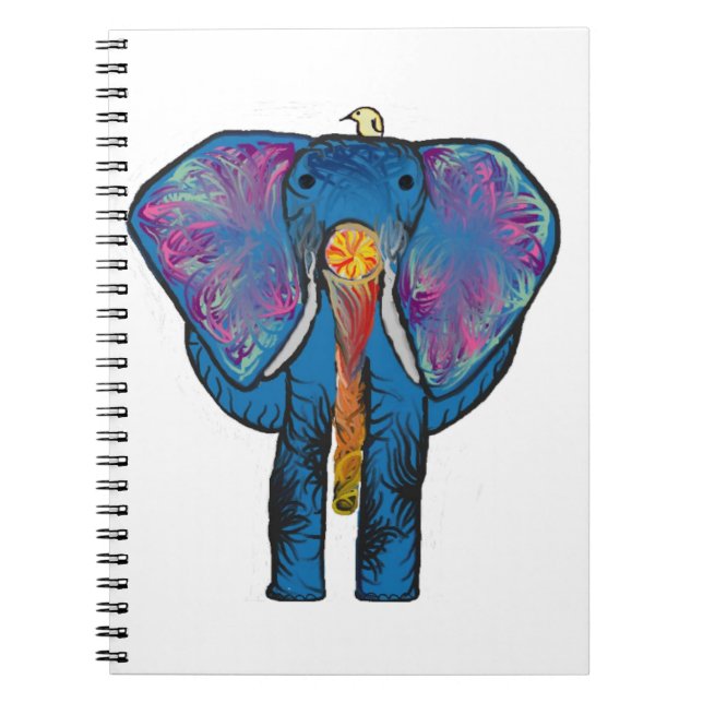 Colourful Elephant notebook (Front)