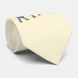 Colourful elephant tie