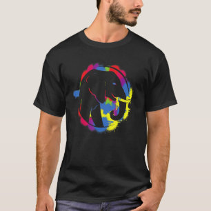 Colourful Elephant Wilderness Wildlife Wild Animal T-Shirt