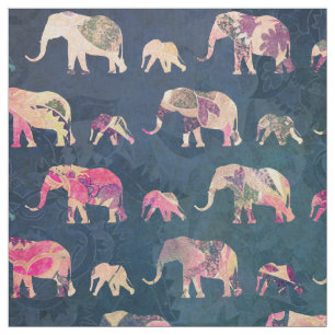 Colourful Elephants, Fabric