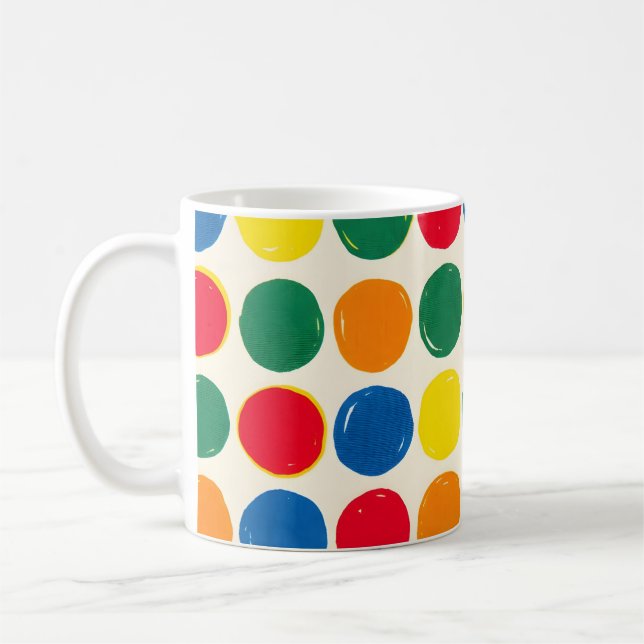 Colourful Emma Bridgewater Polka Dot Pattern Coffee Mug (Left)