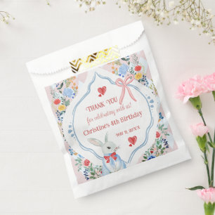 Colourful Enchanted Alice in Wonderland Birthday  Favour Bag