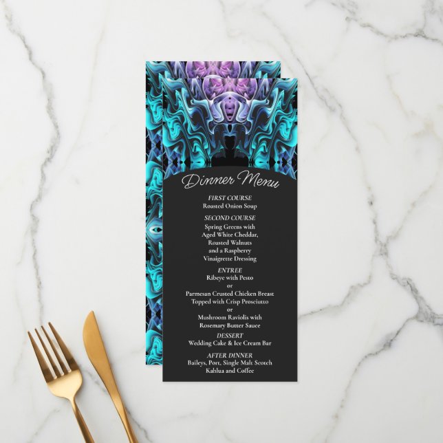 Colourful Enchantment Menu (Front/Back In Situ)