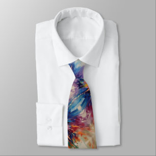 Colourful Energetic Abstract Burst Tie