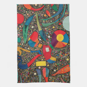 Colourful Ensemble by Wassily Kandinsky Kitchen Towel