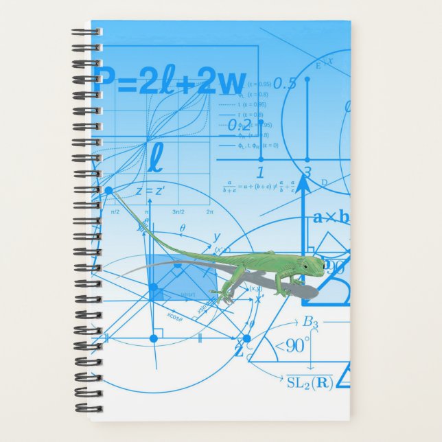 Colourful Equations Geometric Designs Lizard Small Planner (Front)