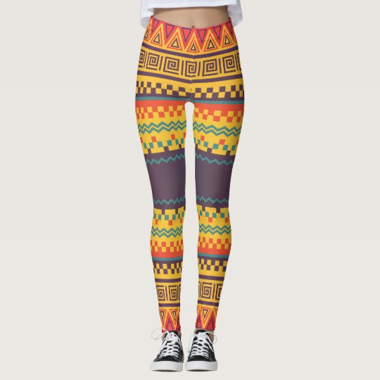 Colourful ethnic Pattern Leggings