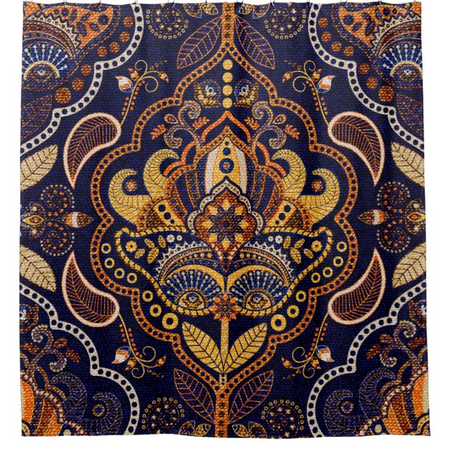 Colourful ethnic tribal seamless pattern (Front)