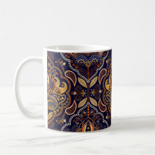 Colourful ethnic tribal seamless pattern coffee mug
