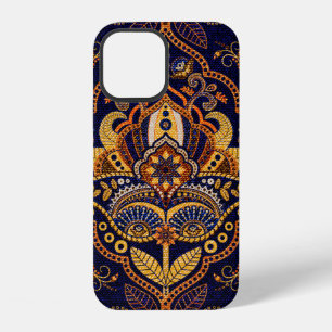 Colourful ethnic tribal seamless pattern iPhone 12 case