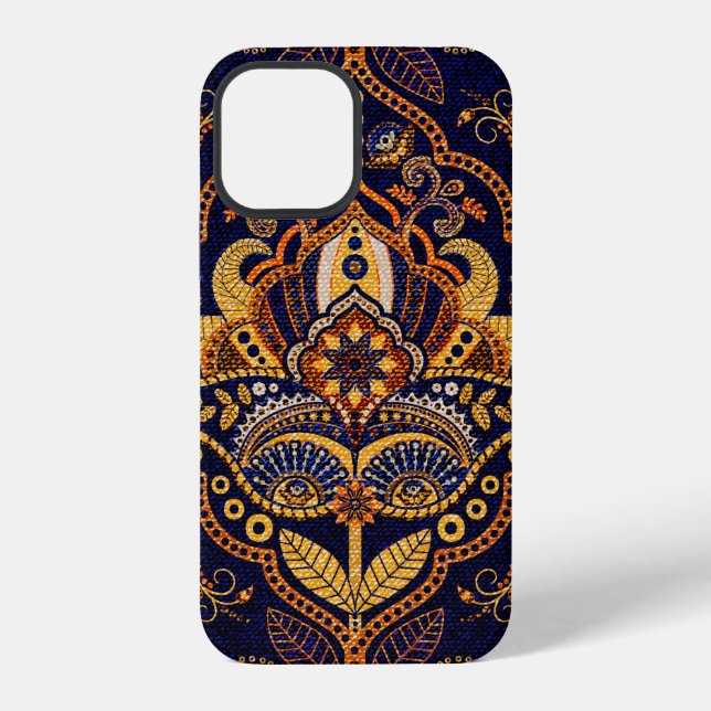 Colourful ethnic tribal seamless pattern iPhone case (Back)