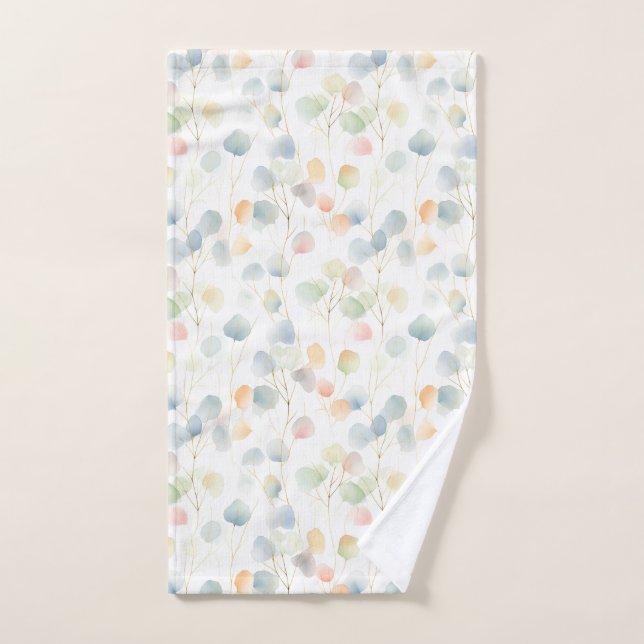 Colourful Eucalyptus Foliage Hand Towel (Hand Towel)