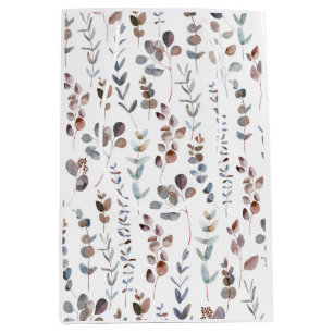 Colourful Eucalyptus Watercolor  Medium Gift Bag