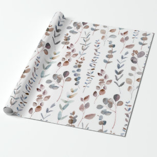 Colourful Eucalyptus Watercolor  Wrapping Paper