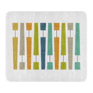 Colourful Exclamation Points Mid Century Modern Cutting Board