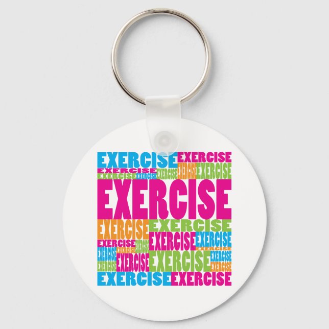 Colourful Exercise Keychain (Front)