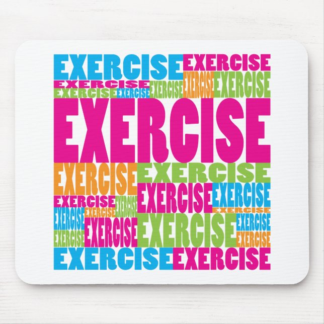Colourful Exercise Mouse Pad (Front)