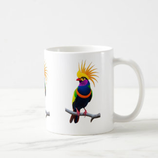Colourful Exotic Bird Art – Vibrant Fantasy Wildli Coffee Mug