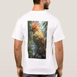 Colourful Exotic Bird in Vibrant Tropical Forest T T-Shirt