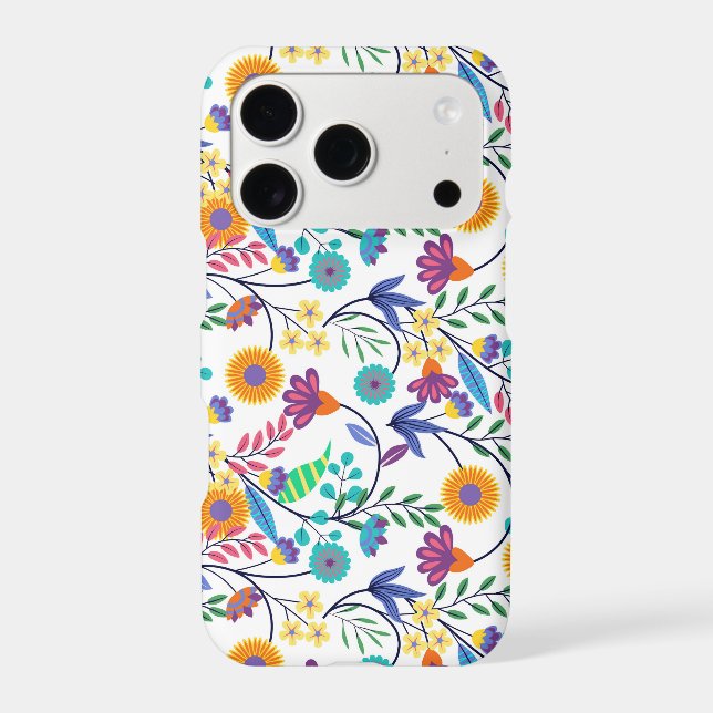 Colourful Exotic Floral Background Pattern-23145 (Back)