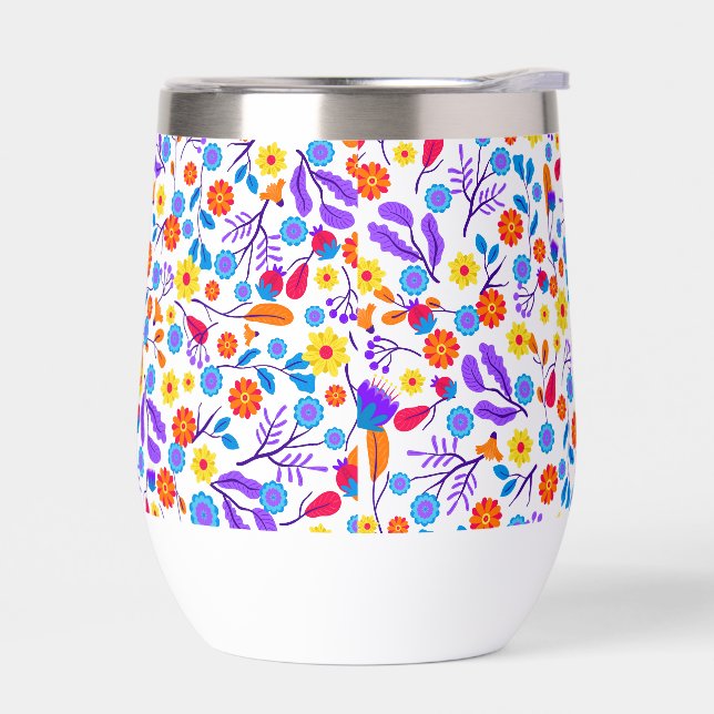 Colourful Exotic Floral Pattern-23165 (Gauche)